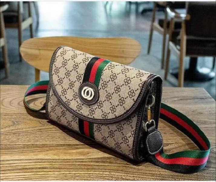 

Top Quality Women Fashion Bag Famous Brand GGs Designer Shoulder Bags Tassel Ladies l Litchi Profile Messenger Bag, Khaki