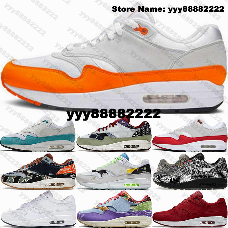 

Running AirMax1 Size 13 Shoes 1 87 Designer Sneakers Air One Mens Women Eur 46 Max Us13 Watermelon Us 13 Casual Eur 47 Trainers Curry Pack University Blue Red Purple