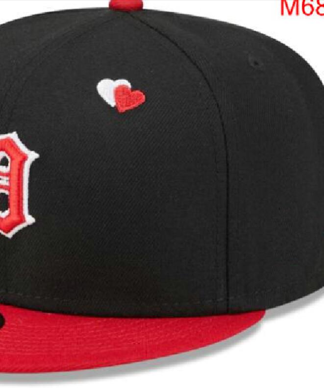 2023 Hommes Detroit Baseball Casquettes entièrement fermées Été Marine Lettre Bone Hommes Femmes Noir Couleur Toutes les 32 équipes Casual Sport