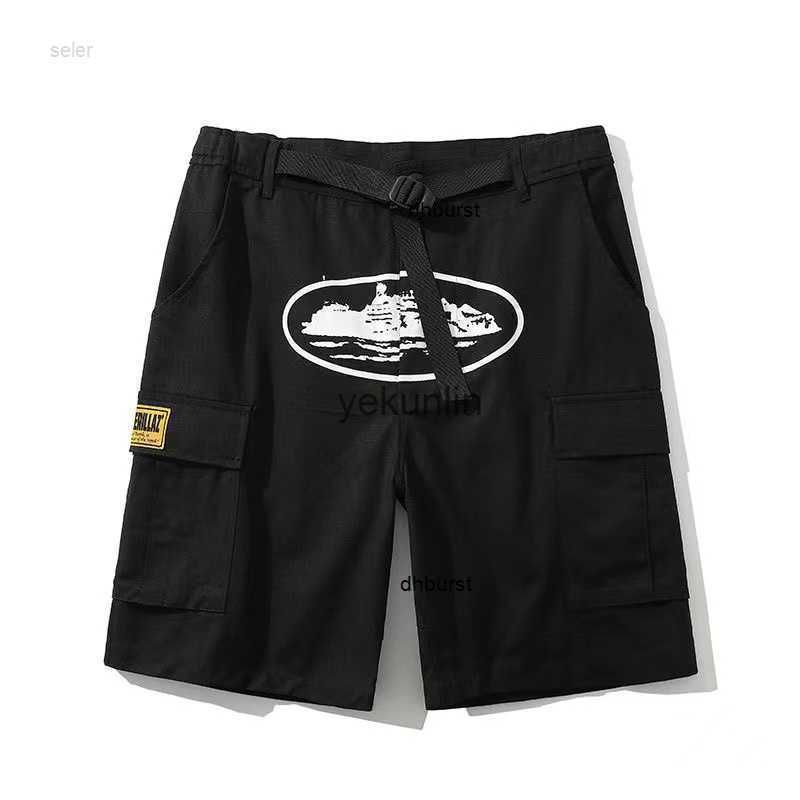 

Men's Shorts Boat Print Multi Pocket Croteiz Cargo Crtz Ins Fashion Hop Skateboarding Casual Street 14ss 3JV8, Green