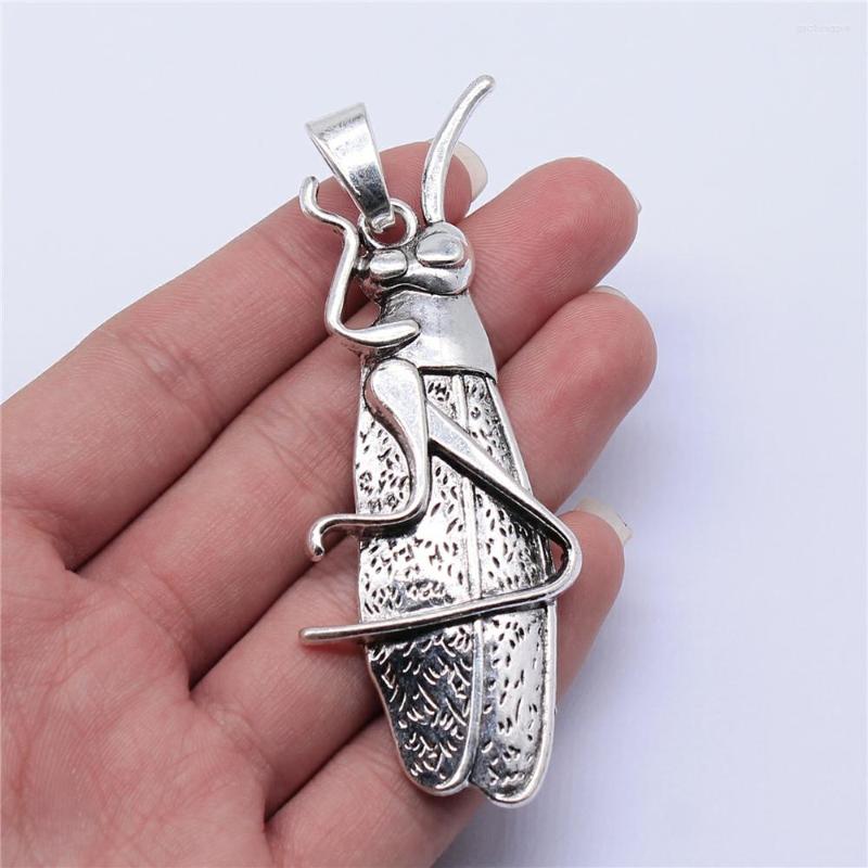 

Charms WYSIWYG 1pcs 84x31mm Antique Silver Color Cicada Bug Pendant For Jewelry Making DIY Findings