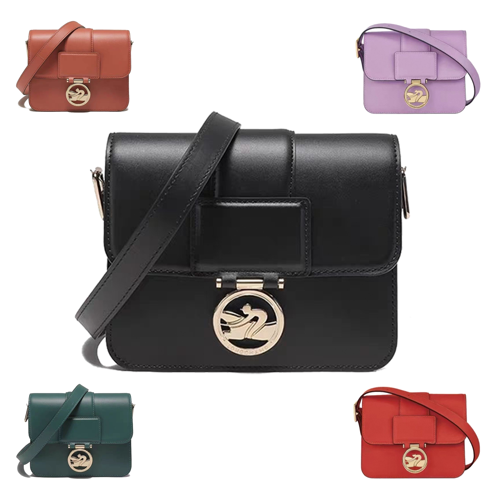 

designer square tote Cleo longchammp shoulder bag Luxury mens BOXTROT crossbody handbag Hobo messenger bag envelope toiletry Womens clutch flap real Leather bags, Brown