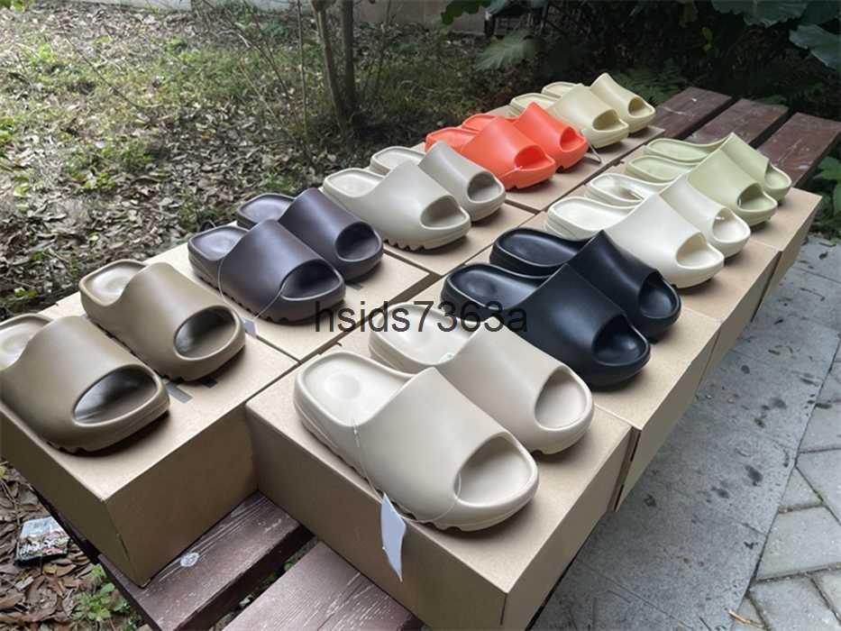 

Designer yeezzys Yezzies''350 Slides Ochre Desert Sand Slippers Sandal Resin Men Women Glow Soot Green Onyx Luxury Fashion Flat Flip Flops Shoe Enflame, 21