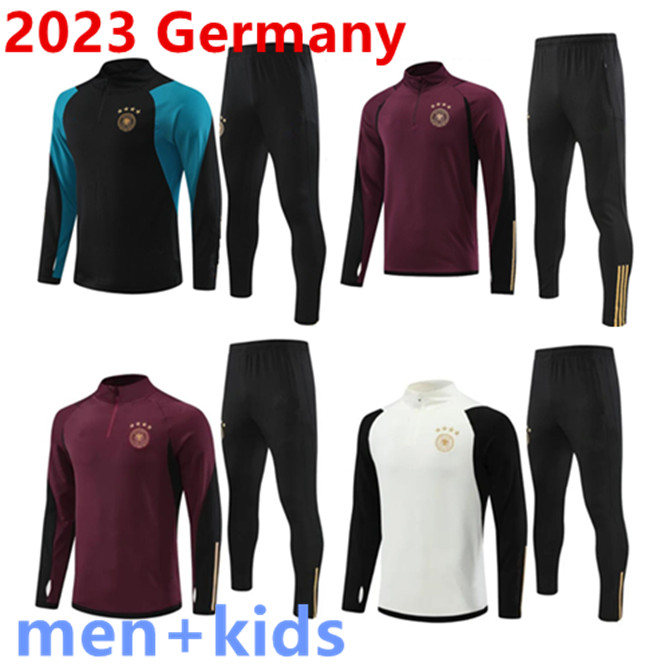 

2023 Germany tracksuit soccer jerseys KROOS GNABRY WERNER REUS MULLER football shirt 22 23 germany training suit Men kids kit sportswear