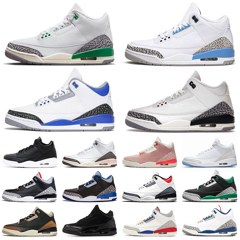 

Trainers Outdoor Original 3s Basketball Shoe Black Cat Black Gold Fire Red Laser Orange Lucky Green Sport Blue Infrared Cyber Monday White Cement Katrina Eur 36-47, 36-47 racer blue