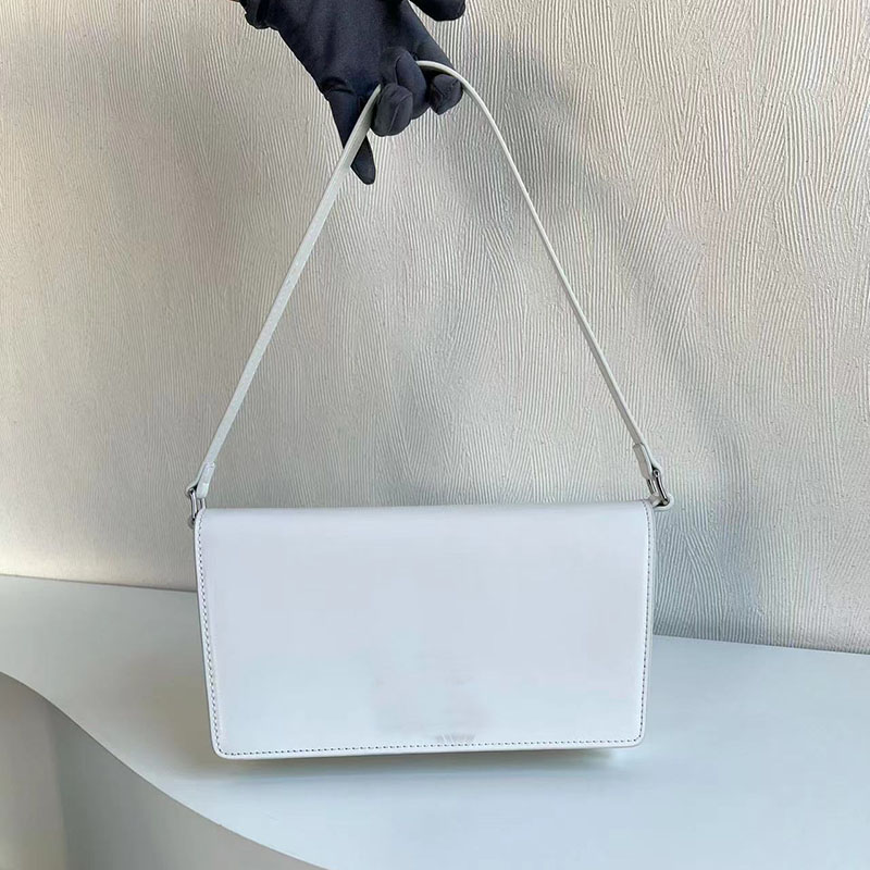

Fashion luxurys designer bag Glossy cowhide leather handbag triomphe arch armpit bag classic adjustable women's shoulder crossbody bags, White