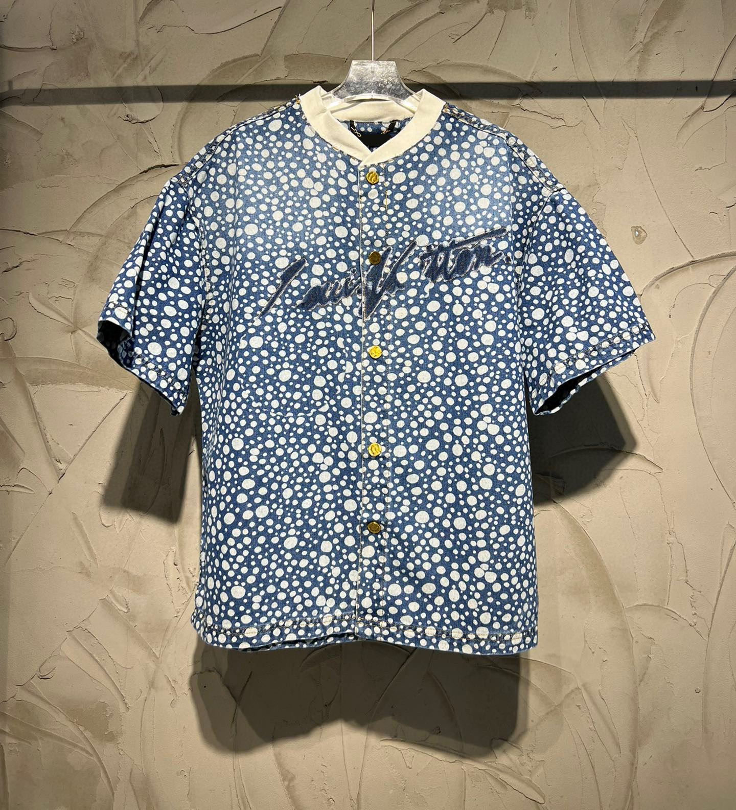 

Men's Plus Tees & Polos Round neck embroidered and printed polar style summer wear with street pure cotton g14t