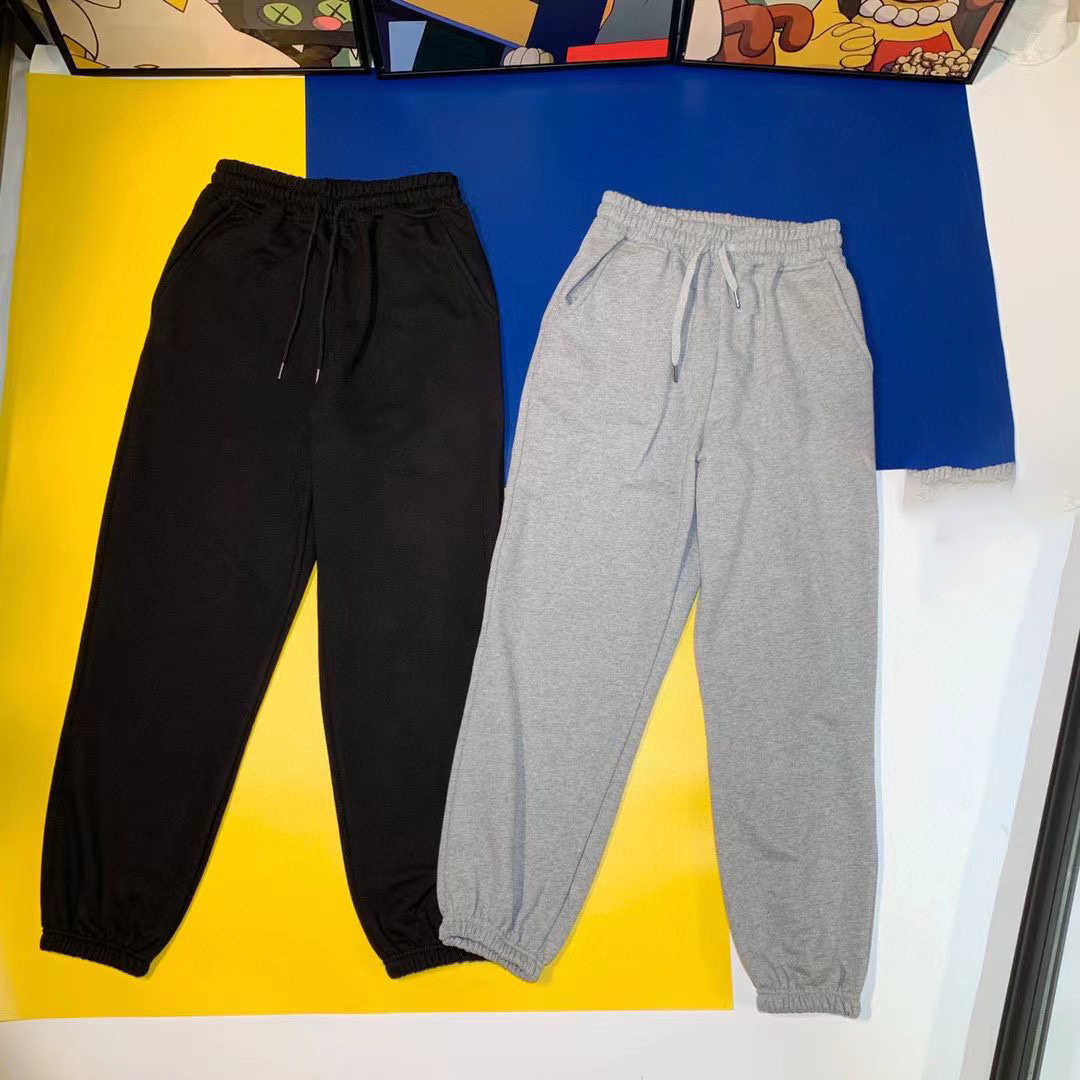 

Designer Fashion Luxury Pants Co-branded Printing Terry Sweatpants Hip Hop Leggings Trend Label Printed For Men And Women's Couples 12-22, Ht021 gray nik
