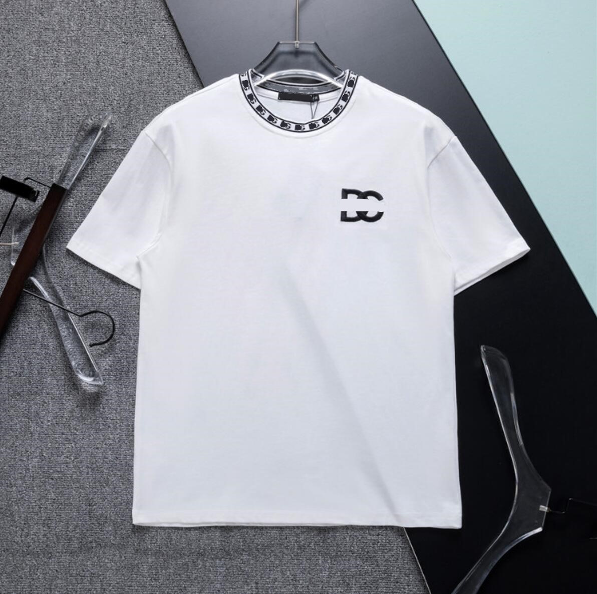 

Mens Casual Tee Shirts Letter Crew Neck Printing Prue Cotton Short Sleeve Loose Summer New Elegant T-shirts, Black