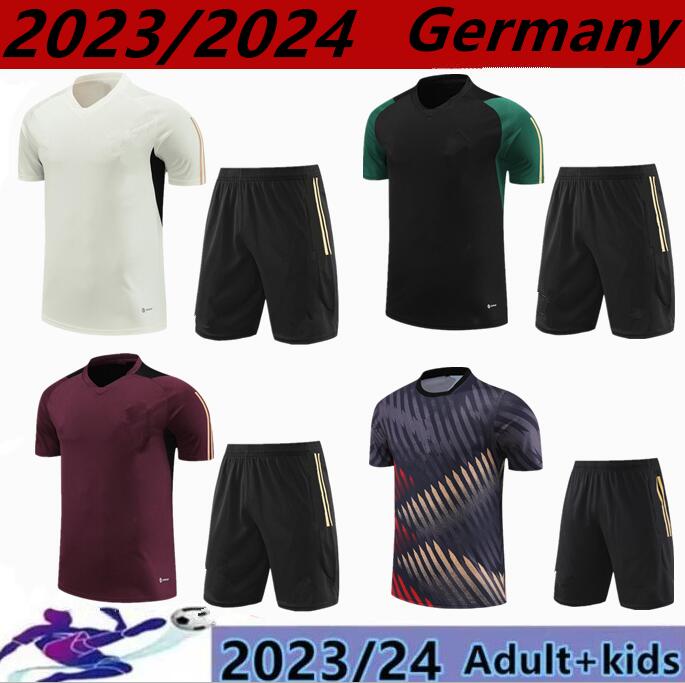 

23/24 KROOS GNABRY WERNER REUS MULLER GOTZE Football Shirt 23/24 German Training Shirt Men Children Sportswear Short Sleeve, Black