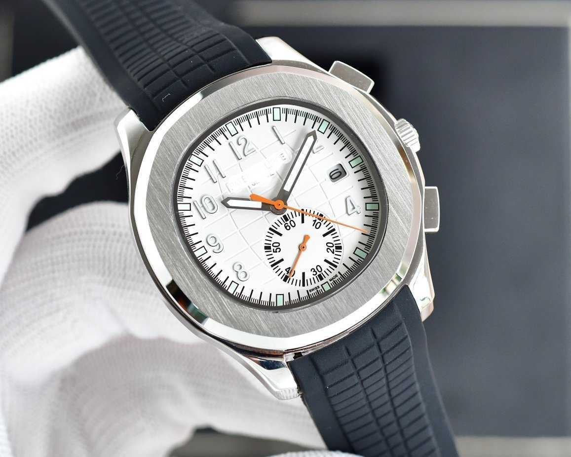 

Elegant sports chronograph wrist watches Peta P 5968 Chronograph 3K Designer Luxury Style Colours, Black