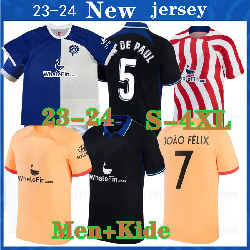 

23 24 soccer jerseys 120th JOAO FELIX ATLETICO Griezmann MADRID 2023 2024 M. LLORENTE KOKE CORREA CARRASCO R. DE PAUL camiseta football shirts Commemorative S 4XL
