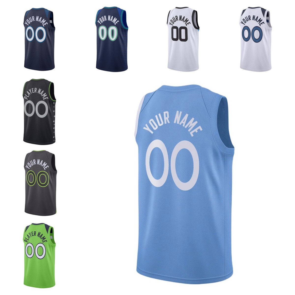 

Anthony Edwards Rudy Gobert Karl-Anthony Towns Basketball Jersey DAngelo Russell Wendell Moore Jr. Jaden McDaniels 2023 City Nowell, As pic