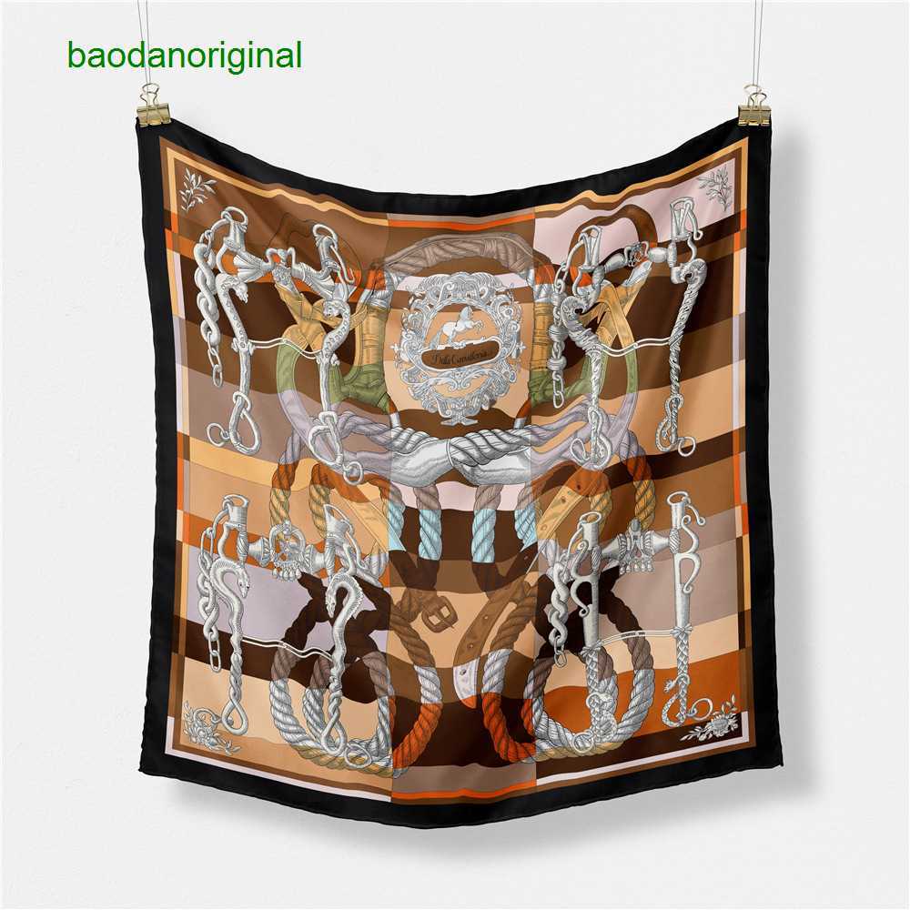 

Hemres Designer Scarves Family h 2023 Classic Women's Scarf Silk 53c High Grade