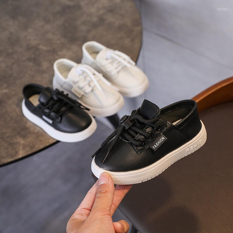 

Athletic Shoes Kids White Children Casual Sneakers For Boys Girls Toddlers School Skate Fashion Soft Leather