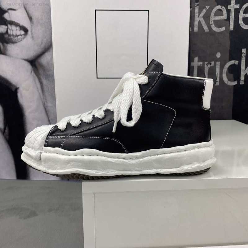 

Maison Mihara Yasuhiro MMY high top shell head dissolving shoes thick soled high rise men and women's canvas dad shoes, Color 4