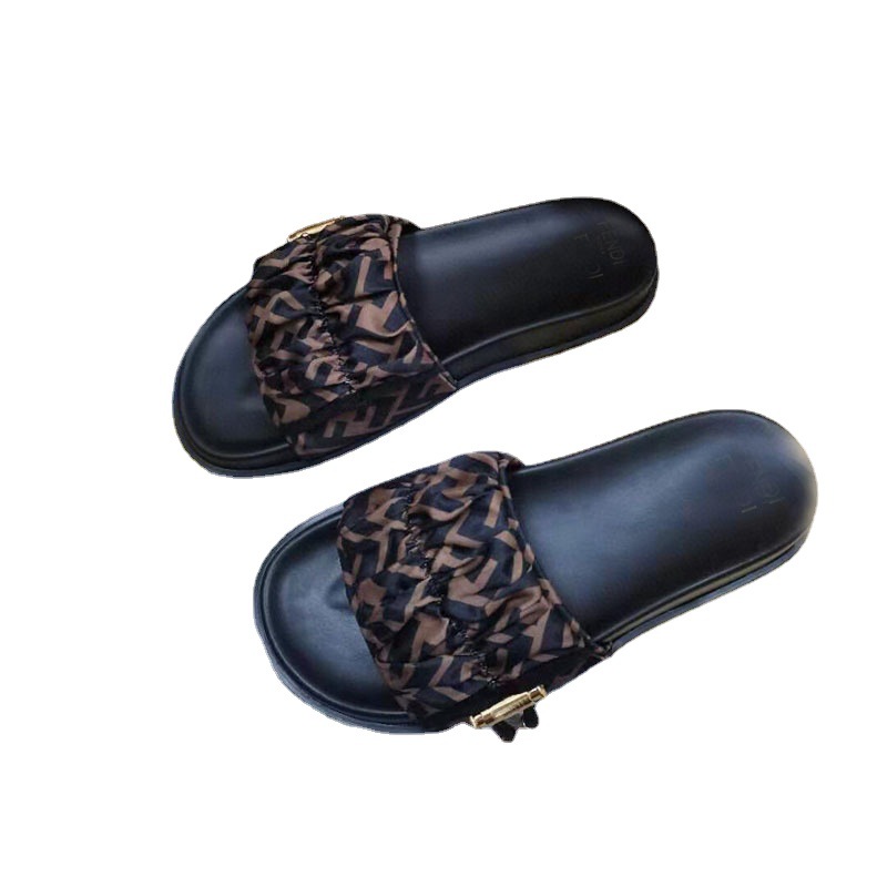 Designer Sliders Slipper Women Men Flat Mules Silk Letter Fashion Summer Sandals Open Toe Beach Flip Flops EU45