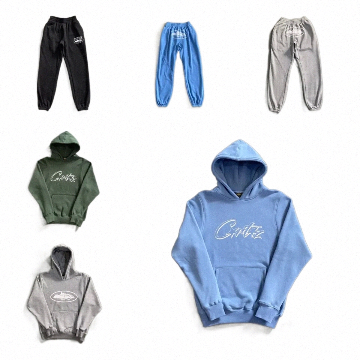 

corteiz & Sweatshirts Hot Selling Corteiz Tracksuit Men Rule the World Crtz Gray Suit Uk High Street Fashion 1:1 Top Quality Hoodie Jogging Pants Eu S s12v#, L8