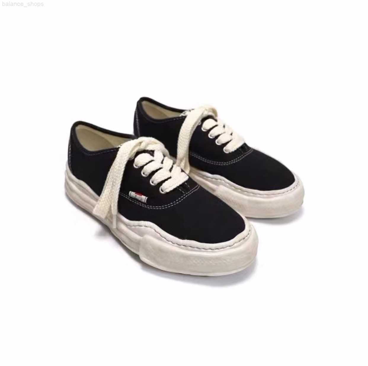 

2023 New Maison Mihara Yasuhiro MMY Dissolved Shoes Versatile Casual Canvas Shoes Men's and Women's High rise Board Shoes, Color 3
