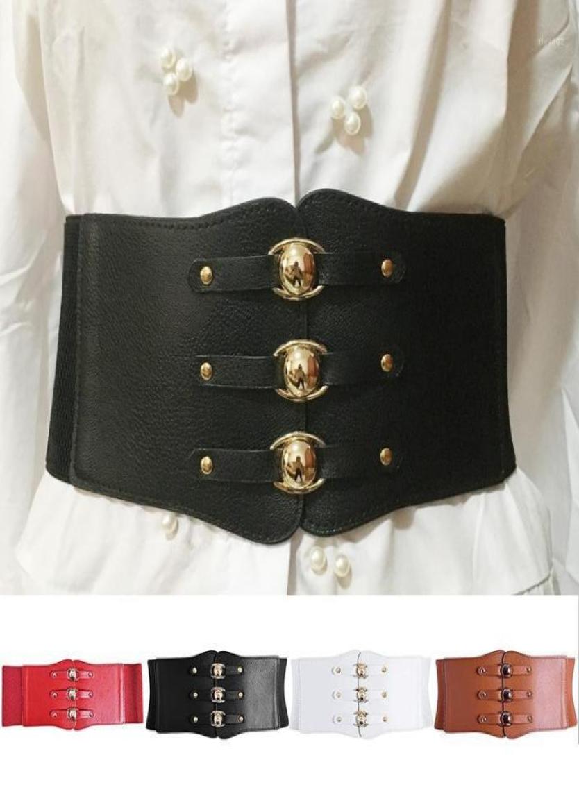 

Belts 1PC Red Retro High Waist Ladies Elastic Wide Waistband Belt 70x10cm5112351, Black