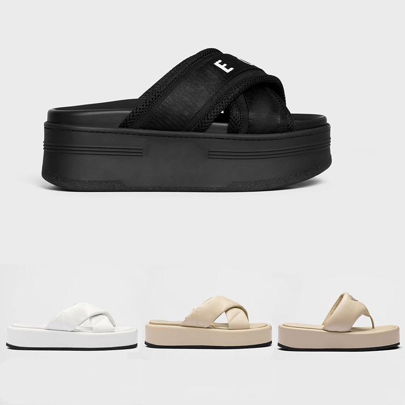 

Sandals BLOCK SLIDE MESH TEXTILE WITH CELlNE JACQUARD Black Optic White for women, 10