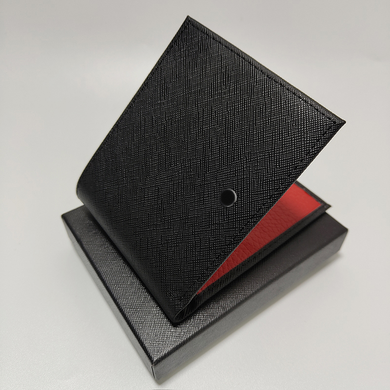 

Top Luxury men wallet Designer Card holder Women Fashion Bag Blue Red Leather purse Luxury Business Card Case Comes with box crossbody bag coin wallets, Black with box