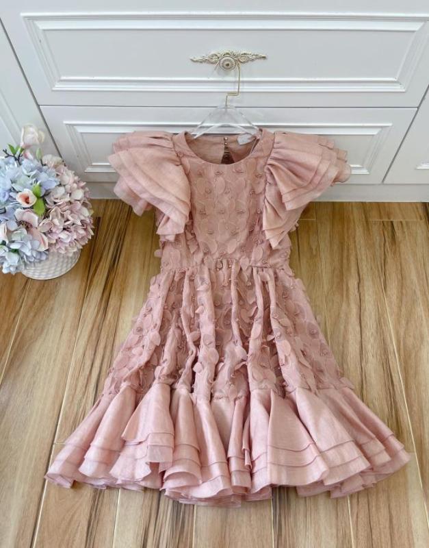2022 spring and summer new Zim Carmine layered Ruffle Mini Dress5291993
