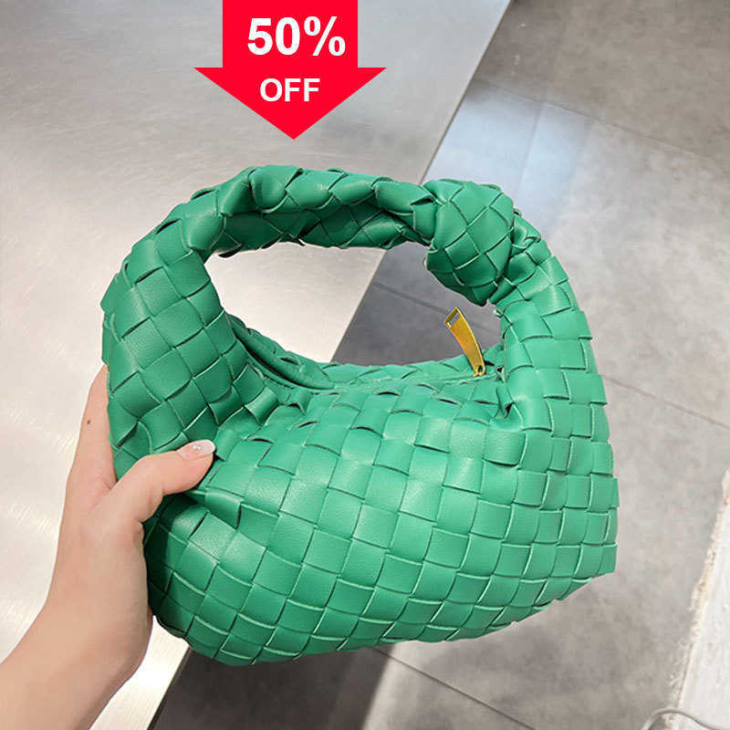 

Woven Handbag Bag Cluth Hand Pocket Small Tote Genuine Leather Zipper Closure Inside Fashion Letters Gold Hardware Plain Wallets Multiple Colors 28cm