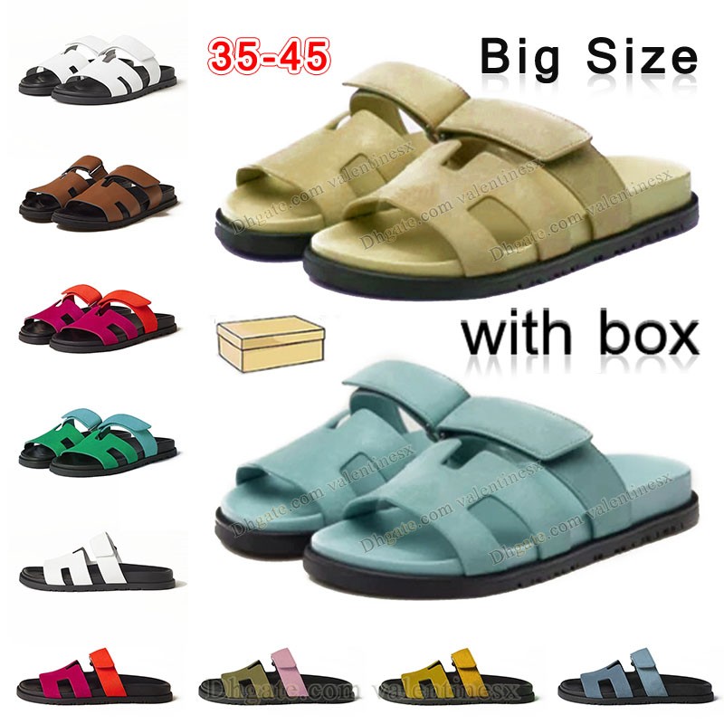 

2023 designer slippers men woman slider chypre famous designer sandals womens foam rubber genuine leather sandels suede thick bottom flip flops summer coach shoes, H14
