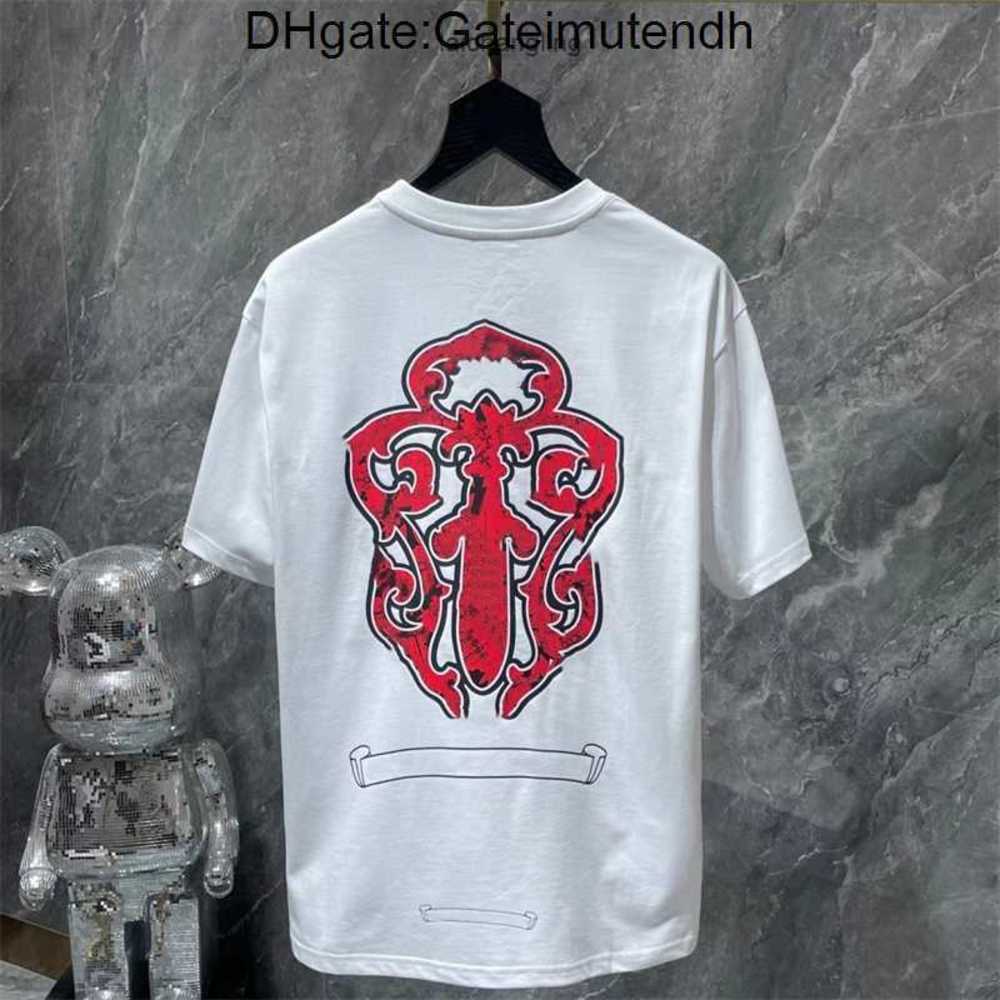 

Luxury Fashion Men' t Shirt Ch Designer Brand Chromes Tops Tees Men Women Sanskrit Letter Couple T-shirt Heart Sweatshirt Horseshoe Flower Short Sleeve 0u4b