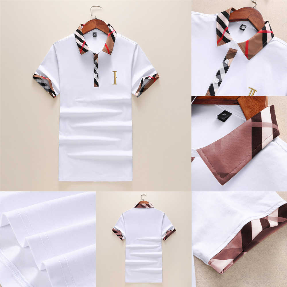 

and women designer Polo shirt Men men's casual business fashion letter printed T-shirt high street men's Polo shirt quality wholesale016 GTAO, White
