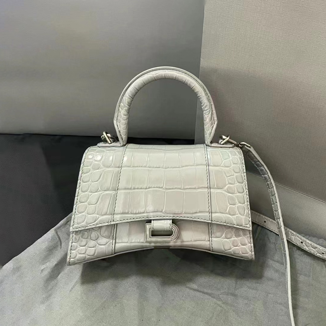 

7a quality luxury hourglas bags Alligator cortex Metal Brand Logo designer bag wallet handbags Women tote underarm bag pochette mens crossbody Clutch Shoulder bags, Pink alligator-silver l0g0