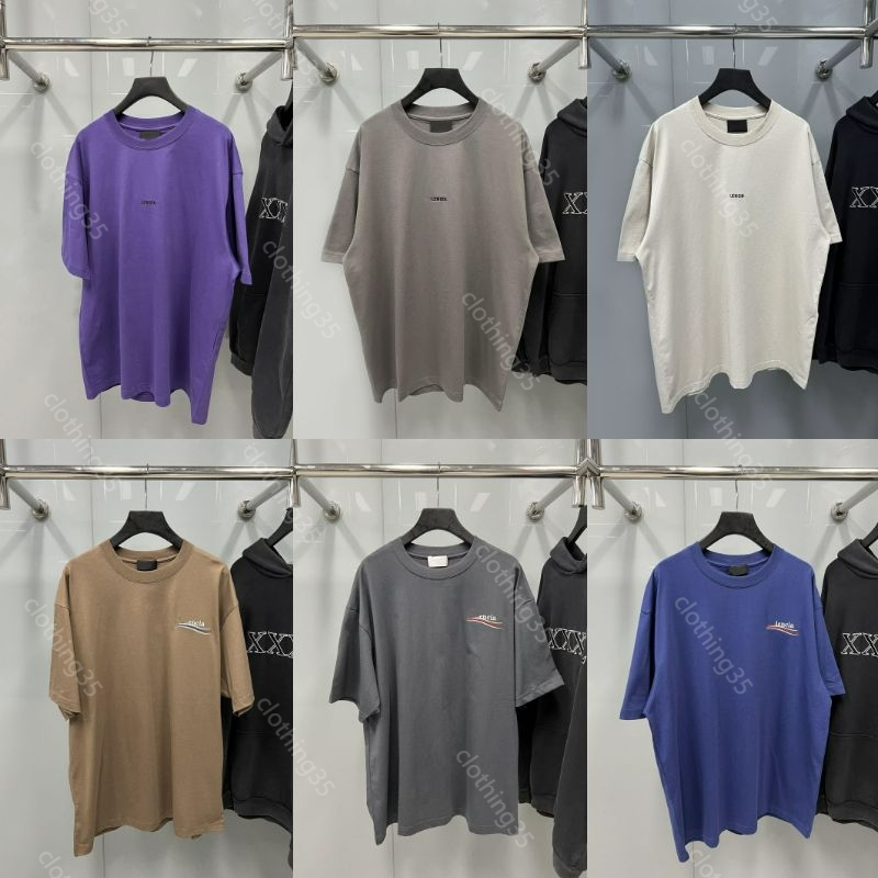 

High Quality Mens Womens Designers T Shirt Ba lencaiga Tees Men Women High Quality Letter Print Casual Tshirts Short Sleeve Fashion polos Mans T-Shirt 22ss, 40