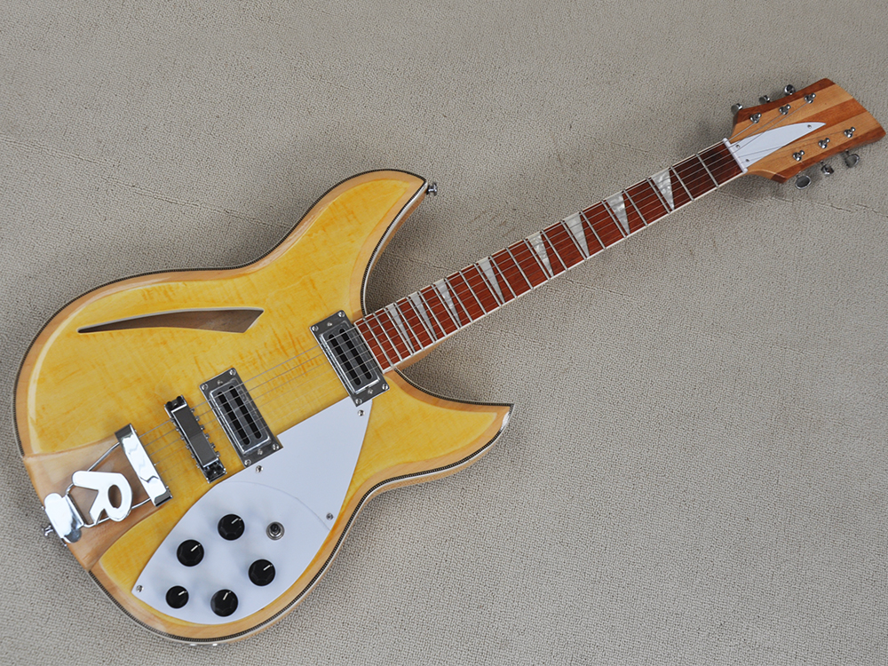

6 Strings Natural Wood Color Electric Guitar with Rosewood Fretboard