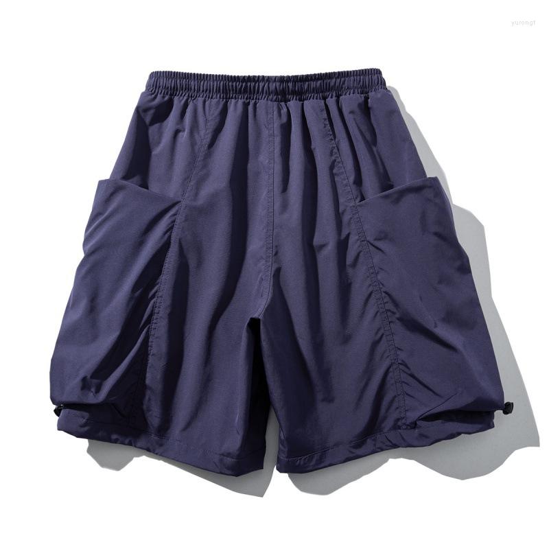 

Men's Shorts Asian Size Man Japanese Style Grey Black Work 2023 Summer Men's Casual Versatile Five Point Knee Beach