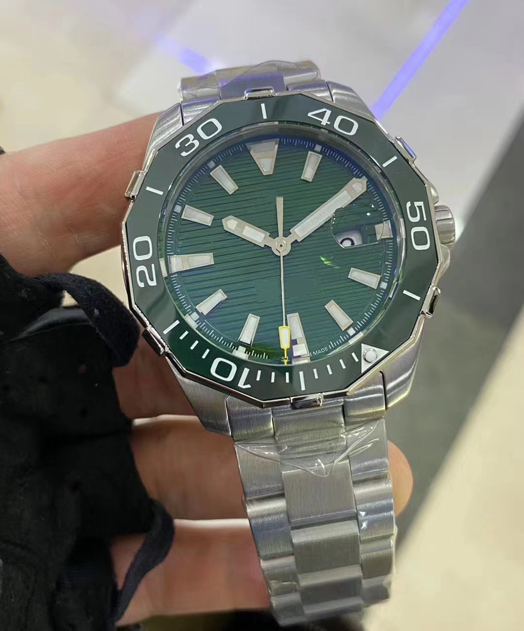 New Fashion Mechanical Men's Stainless Steel Automatic Movement Watch luxury mens Self-wind Watches Wristwatches Steel Band T04-image-518274437