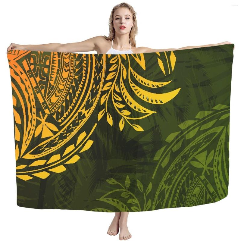 

Women's Swimwear HYCOOL Coconut Tree Polynesian Tribal Print Green Vintage Sarong Lavalava Cover Ups Beach Clothes For Women 2023, Hbc214914gt