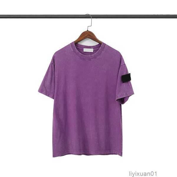 

Designer Brand Topstoney Men's Shirs Versized Shir Women Fashion Coon Summer Sones and Shor Sleeve Tide Sone Men Mulicolor Top Asian Size 3 16HP