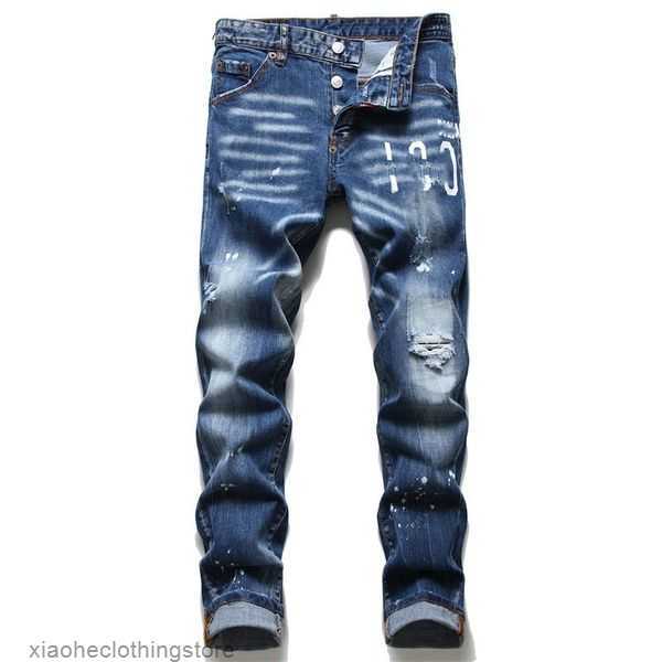 

pants mens pants linen Designer jeans Hip Hop Men Jeans Distressed Ripped Biker Slim Fit Motorcycle Denim For Men 3AA8 6B0X