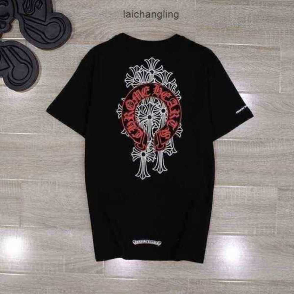 

Men's T-shirts Chrome//heart Tee 2022s Street Chaokro Classic Phantom Cross Group Horseshoe Ch and Womens Short Sleev Rmng, Pink