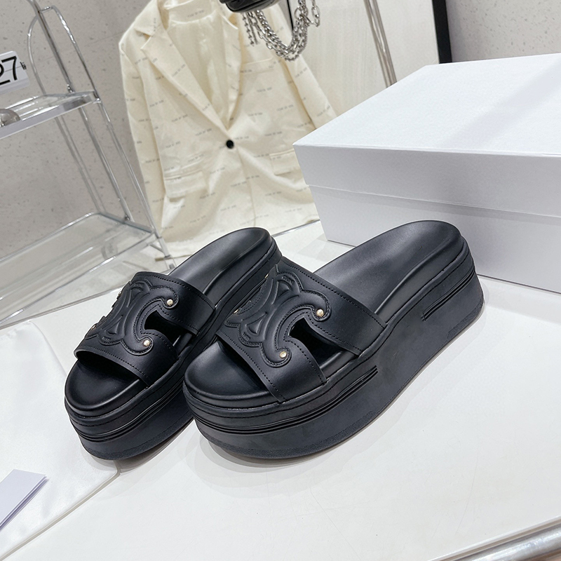 

designer shoes Arc Triomphe platform slippers platform Genuine leather women shoes LEO SCRATCH Free delivery EU40, White
