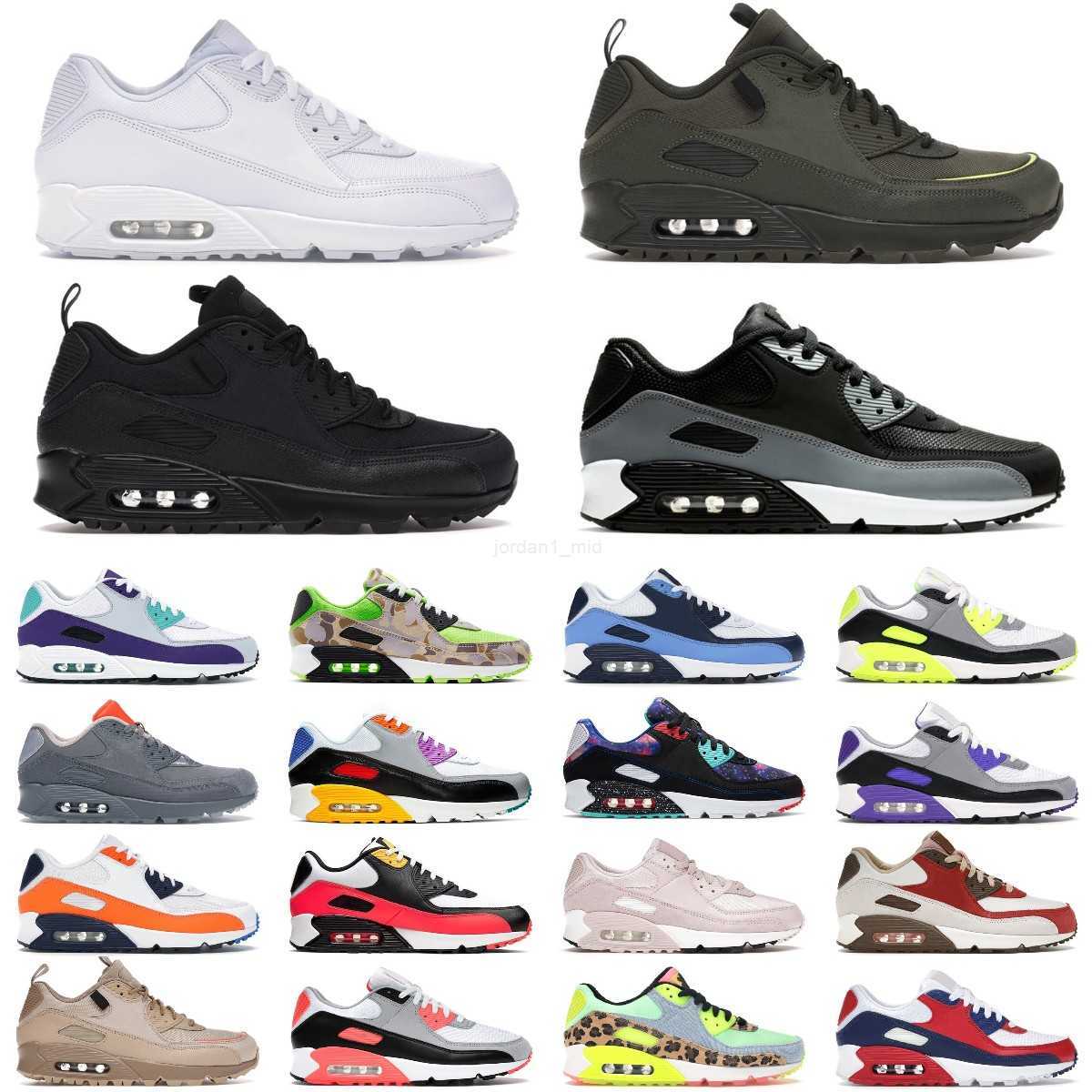 

NEW Original 90s running shoes 90 mens womens Triple Black White Flyleather Infrared Laser Blue Obsidian Orange Camo UNC Batman Trainers Sneakers 36-45, 1035