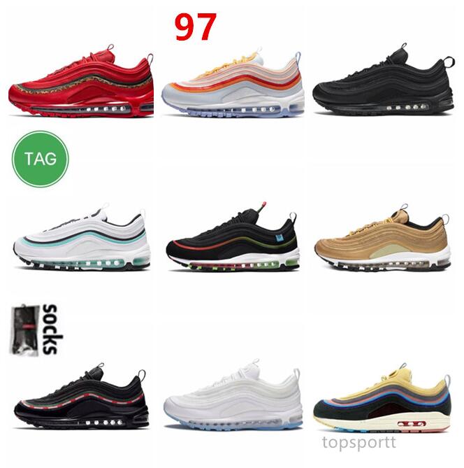 

Casual Shoes MSCHF x INRI Jesus Undefeated Black Summit Triple Max 97 White Metalic Gold Mens Women Designer Air 97s Sean Wotherspoon Sliver Bullet Trainers Sneakers, 22