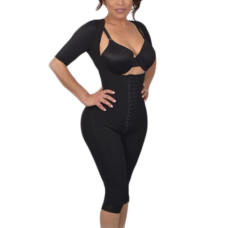 

Women' Shapers Three-Breasted No Bra And Knee Shapewear Lace Slimming Shorts Bodyshaper Women Home Wear, Black