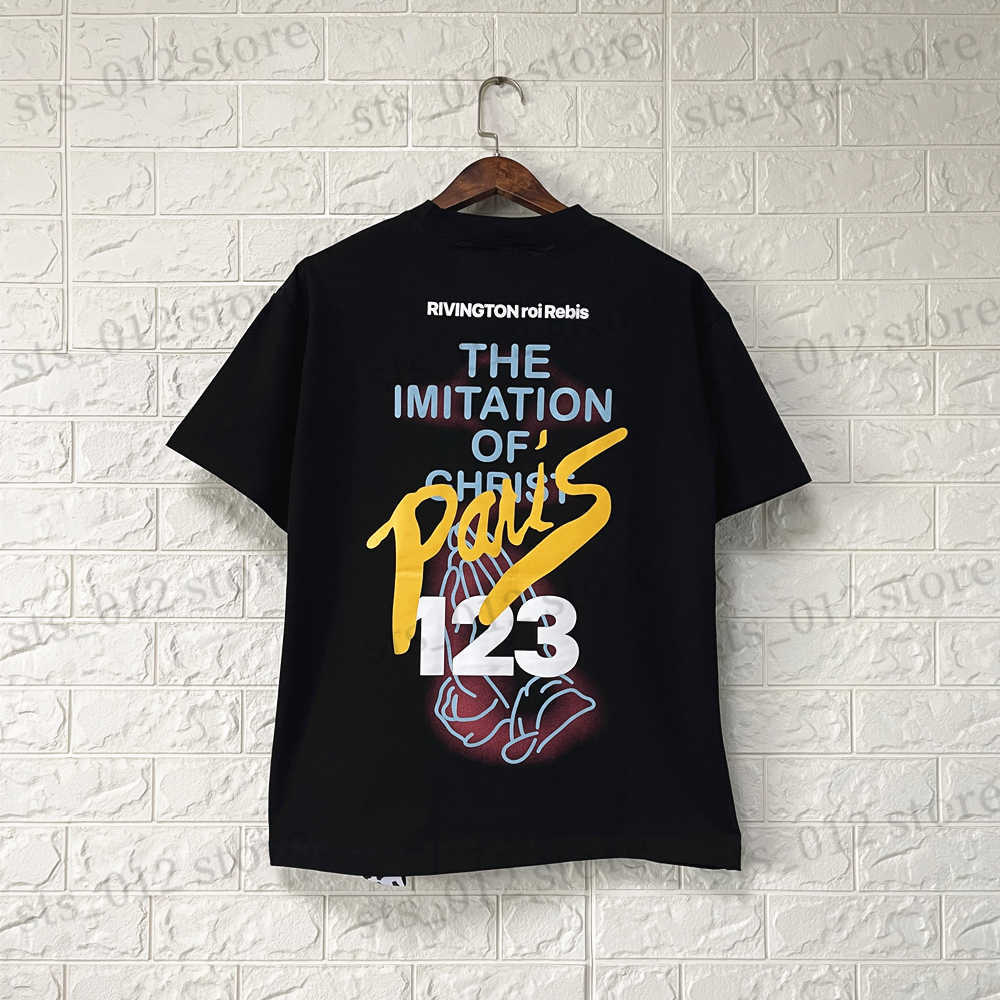 

Men' T-Shirts Frog Drift Streetwear Fashion Brand RRR123 Vintage Hight Street Loose tee tops t shirt for men T230512, Black