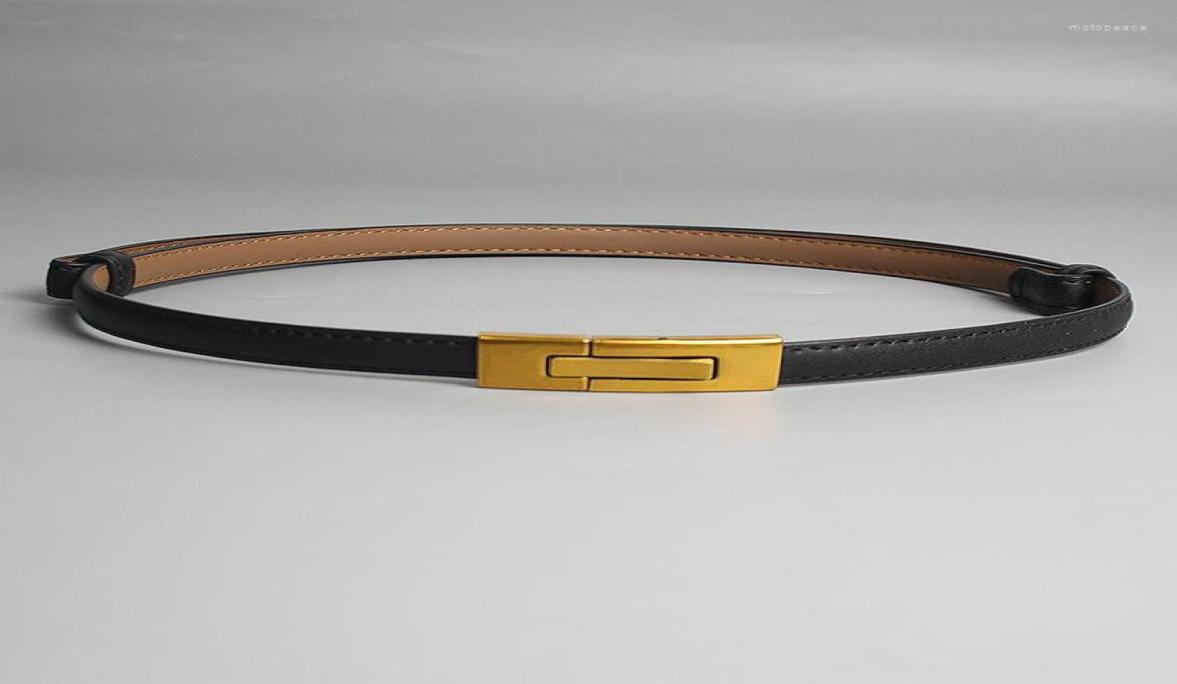 

Belts Fashion Metal Hook Buckle Cow Leather Waist For Women Adjustable Nonpin Cowskin Shirt Belt Strap Femme Cinturones5151669, Black