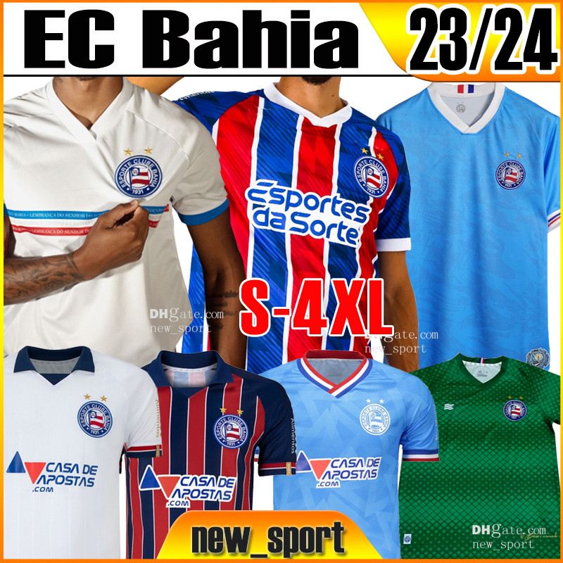 

23 24 EC Bahia GILBERTO Hombres Soccer Jerseys ROSSI FLAVIO RODRIGUINHO 2023 2024 Home Away Football Shirt Club Short Sleeve Camisetas de foolball shirt men S-XXL, Bayiya 2022 home