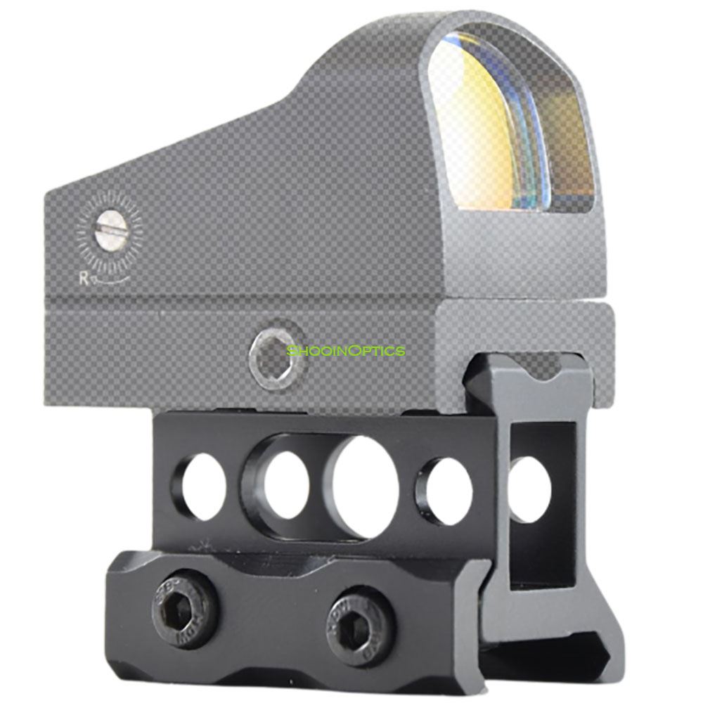 

Shooin Optics Scope Red Dot Sight Tactical Red Dot Sight Picatinny Weaver Increase Height 20mm Mount M7461, Customize