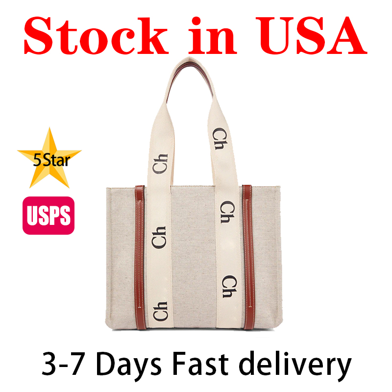 

Woody Tote Bag Womens Designer Shopping Bag Fashion Totes Shoulder Bag High Quality Women Canvas Tote Handbags Purses Small Medium Large Handbag wholesale, Brown_37*26cm
