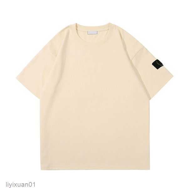 

Designer Brand Topstoney Men's Shirs Versized Shir Women Fashion Coon Summer Sones and Shor Sleeve Tide Sone Men Mulicolor Top Asian Size 3 DW40